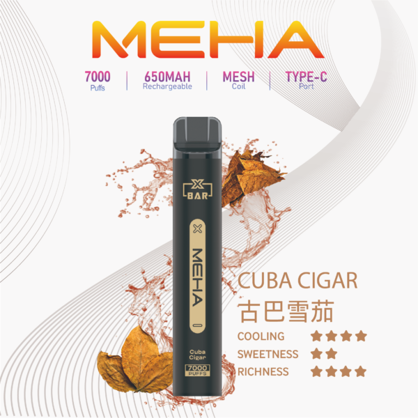 新品🔥MEHA魅嗨拋棄式7000口【XBAR小黑條】可充電🔋